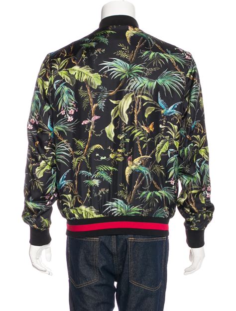 gucci tropical bomber jacket|Gucci bomber jacket men's.